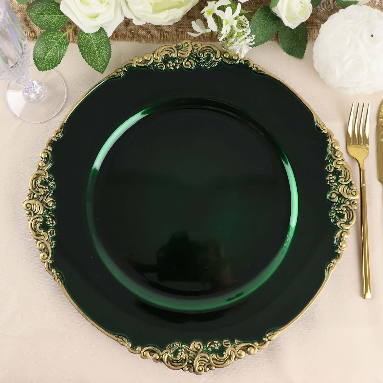 Amazon.com | Efavormart 6-Pack Hunter Emerald Green Baroque