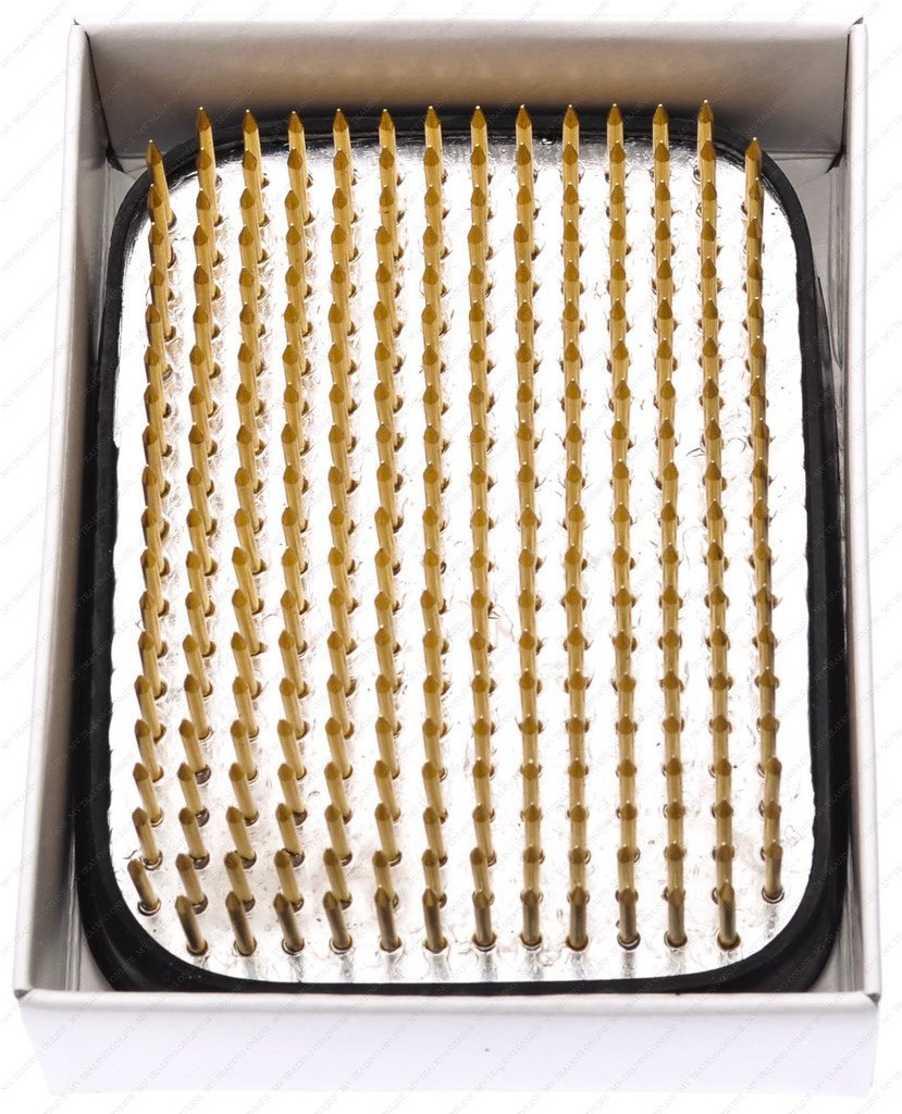 M.V. Trading Japanese Ikebana Kenzan Flower Frog Square, 3 x 2½ Inches, 276 Pins