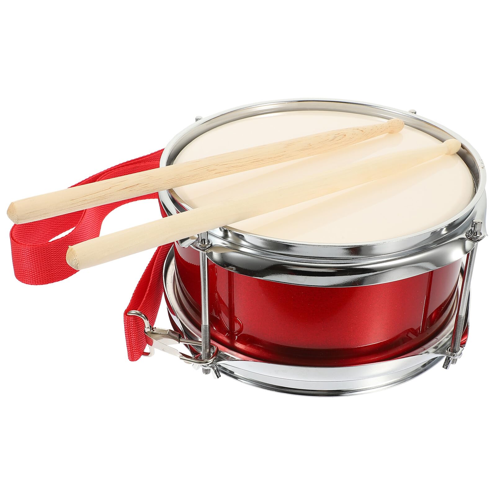 Gatuida Juguete para Niños de Percusión Rojo, 1 Set de Militar | Metal y Madera, Resistencia a Roturas, para Nivel Inicial, Desarrolla la Percepción del Ritmo, Uso Infantil y Profesional
