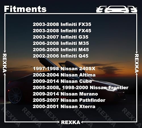 Miniatura 4 de Rexka 15 Uds. Negro Nylon Frente Parachoques Cubierta de Parachoques Sujetador 76882-0M060 para Nissan Infiniti Titan 240SX Altima Cube Frontier