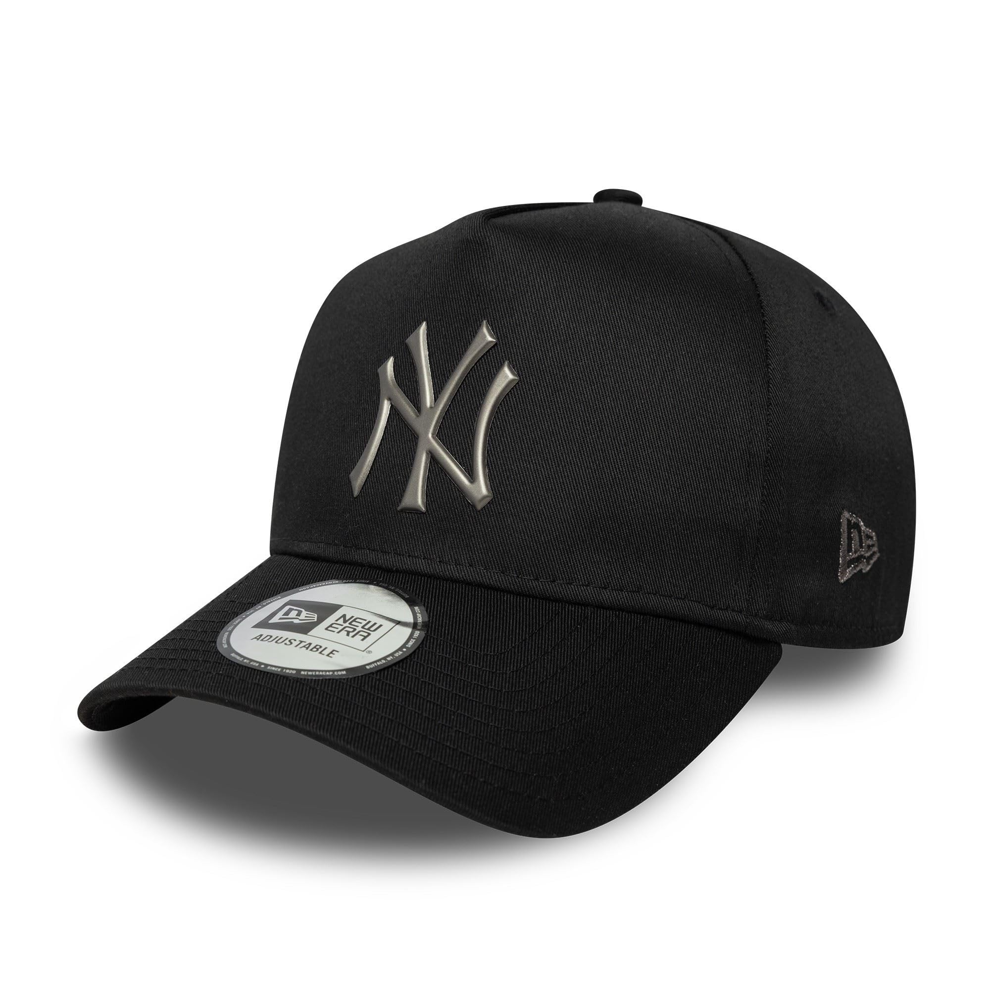 New Era New York Yankees MLB Metallic 9Forty E-Frame Cap Black
