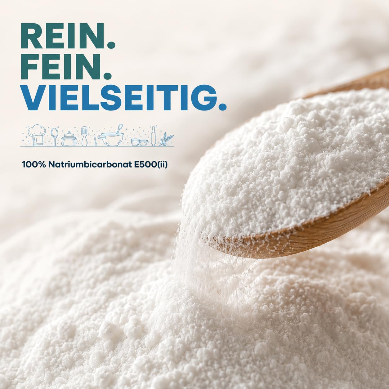 GiDeli Natron Lebensmittelqualität 2 x 5kg - Natriumbicarbonat Pulver ohne Zusätze - Ideal zum Koche, Backen, Waschen und Putzen - Vielseitige Anwendung im Haushalt