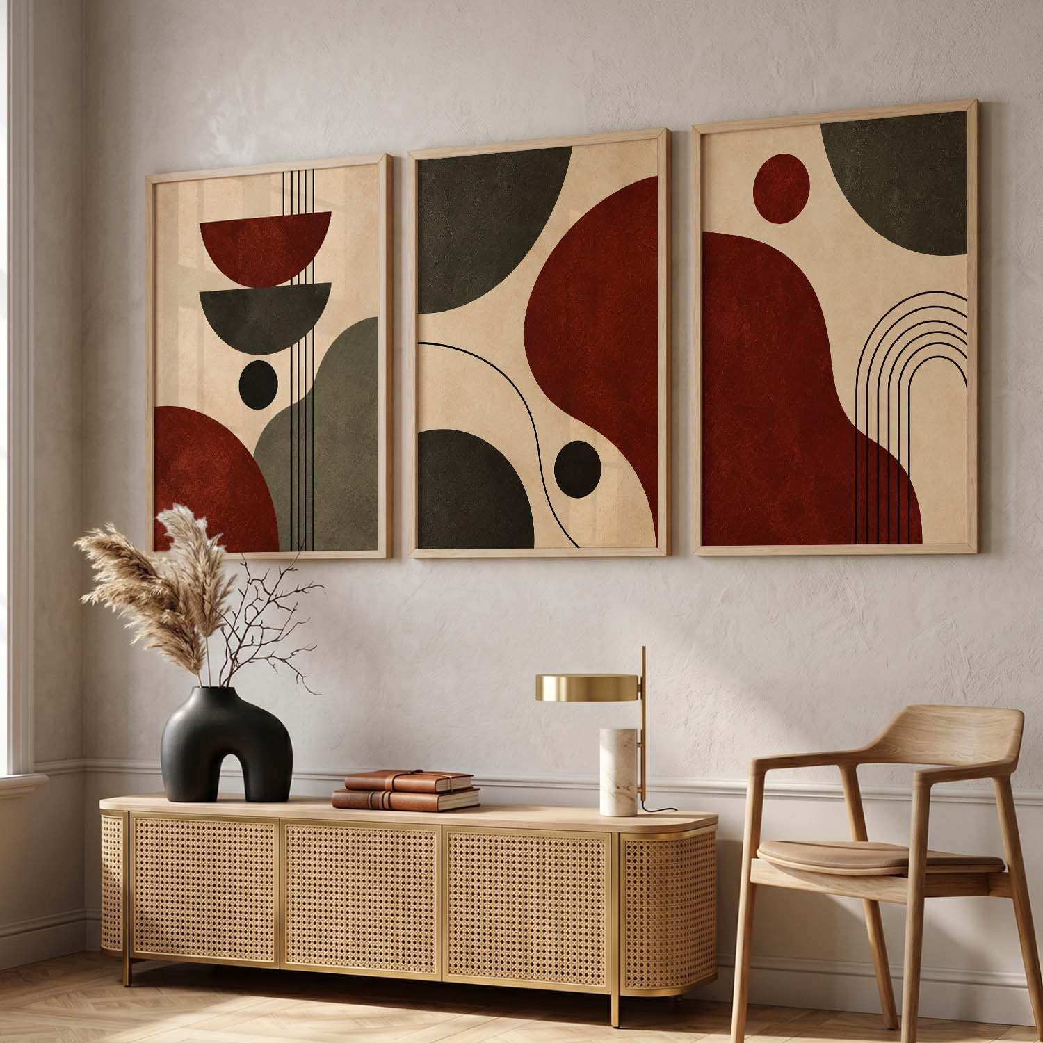 BOHO Wall Art Frames - Aesthetic Decor -4 BOHO Wall Art Frames - Aesthetic Decor -4