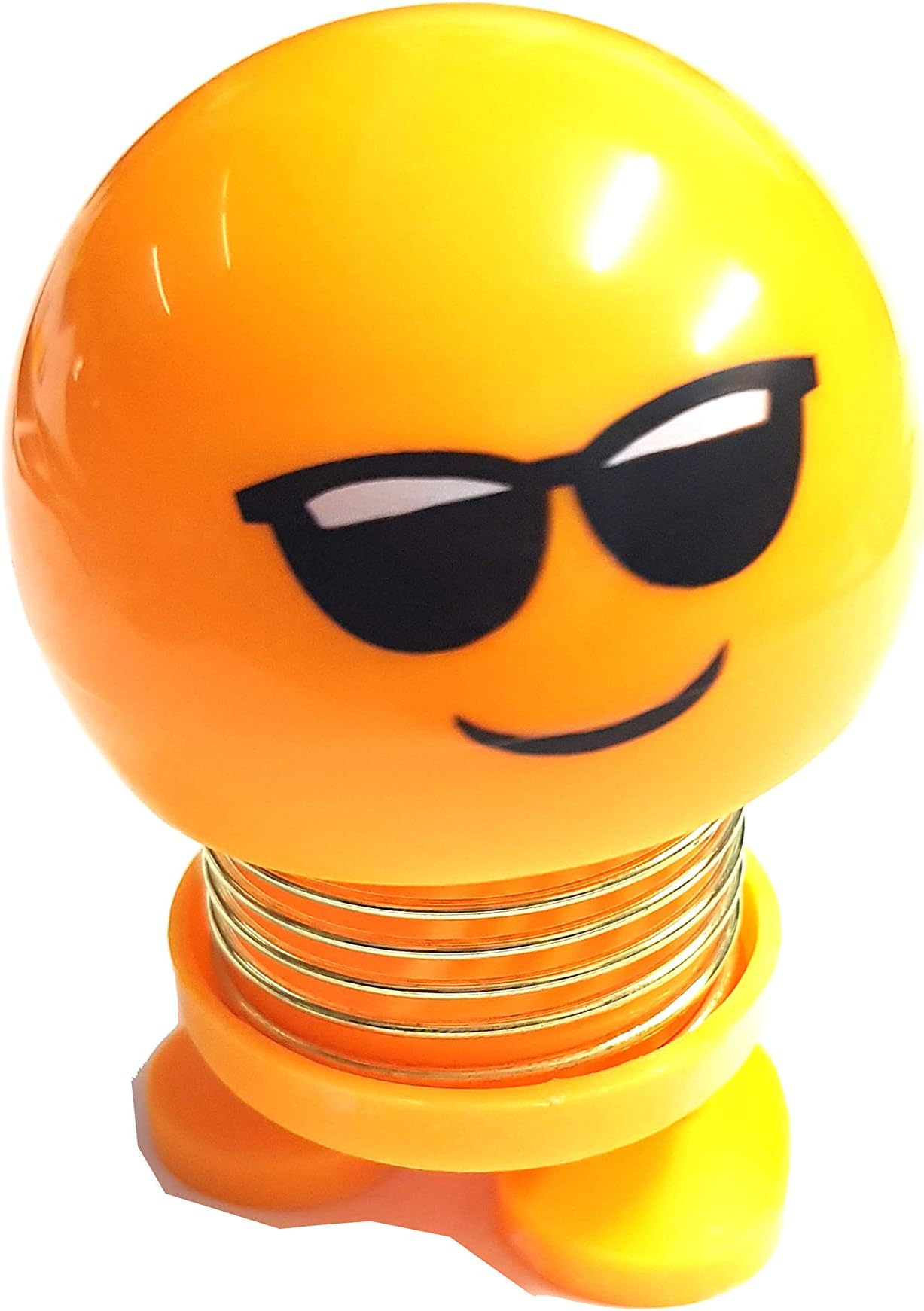 Emoji Spring Shaking Head Doll Toy, Car Dashboard Decor