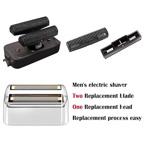 Miniatura 10 de 4 piezas de papel de repuesto y cortadores compatibles con la afeitadora BaBylissPRO de doble lámina, lámina de repuesto compatible con la