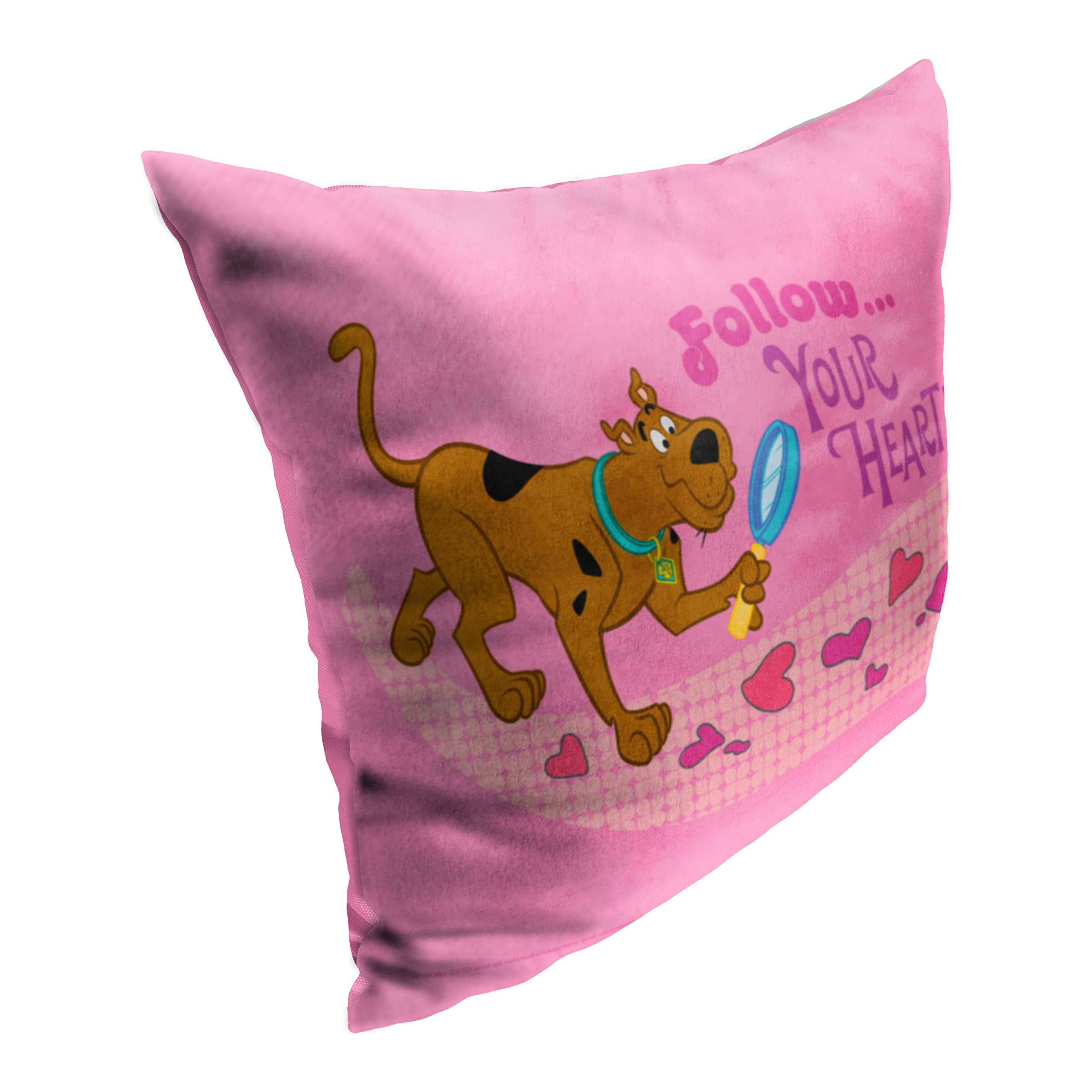 Warner Bros. Scooby-Doo Heart On A String Throw Pillow 18x18 Inches