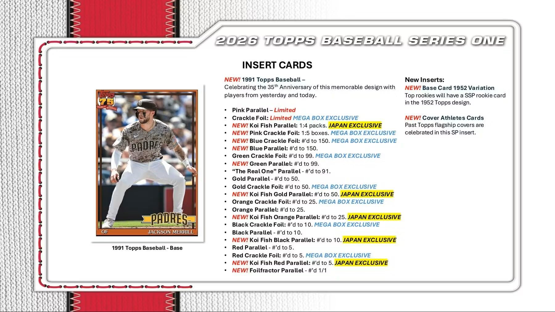 2026 Topps Baseball Series 1 Blaster Box of Packs with Possible Retail Exclusive Holo Foil Parallels and Blaster Exclusive Spring Training Variation Cards - 5