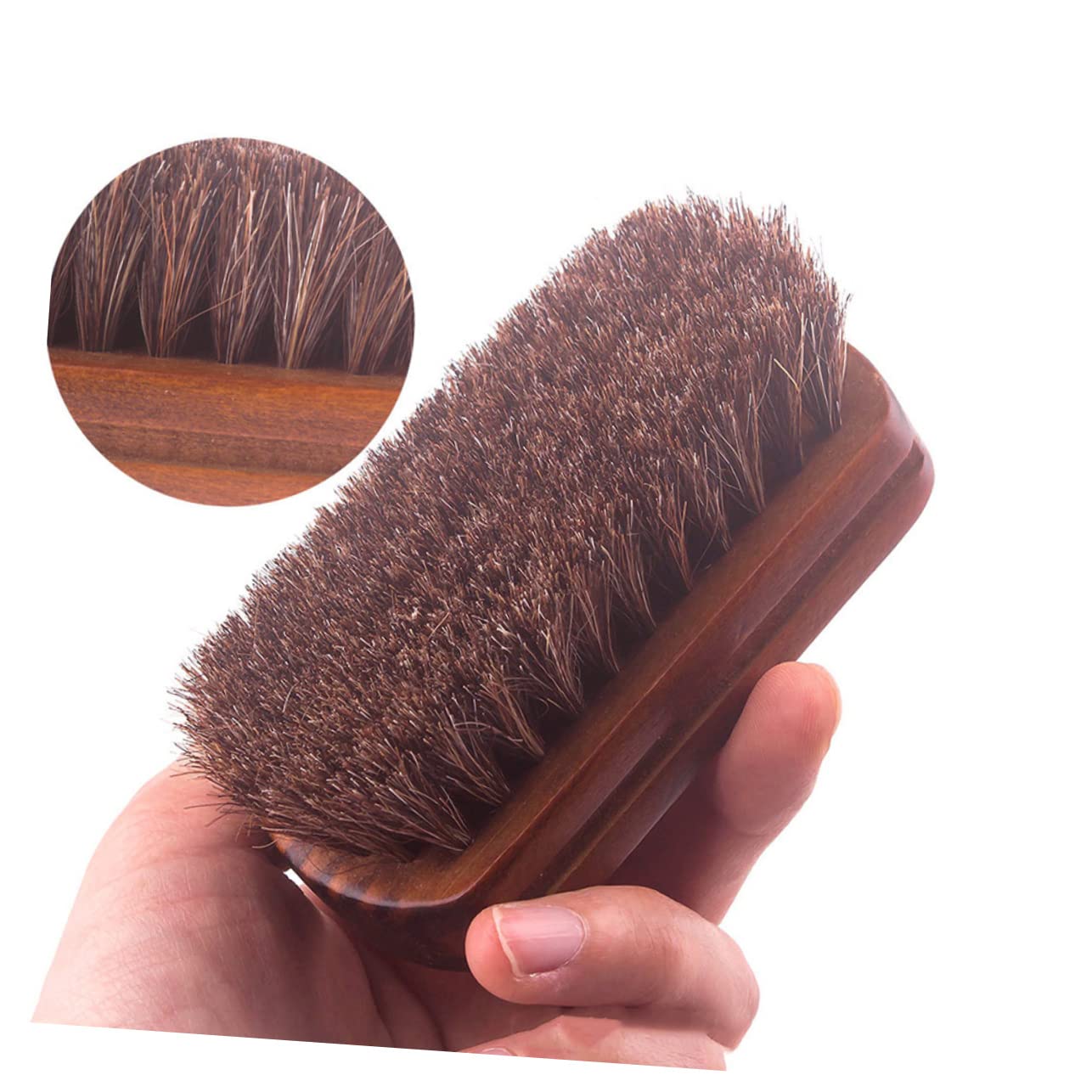 HONMEET Beard Brush for Men High-grade Horsehair Face Shaving Brush Great for Ears Neck Beard Multi-purpose for Barbers Salons