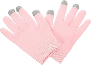 Mikinona 1 Par De Luvas Rosa Luvas De Gel Para Hidratar As Mãos Loção Durante A Noite Luvas Hidratantes Durante A Noite Luvas De Spa Para Cuidados Com As Mãos Meias Casuais Comuns Óleo