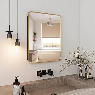 Gold Recessed Bathroom Cabinet with Mirror & Magnifier - Related Product | Generic