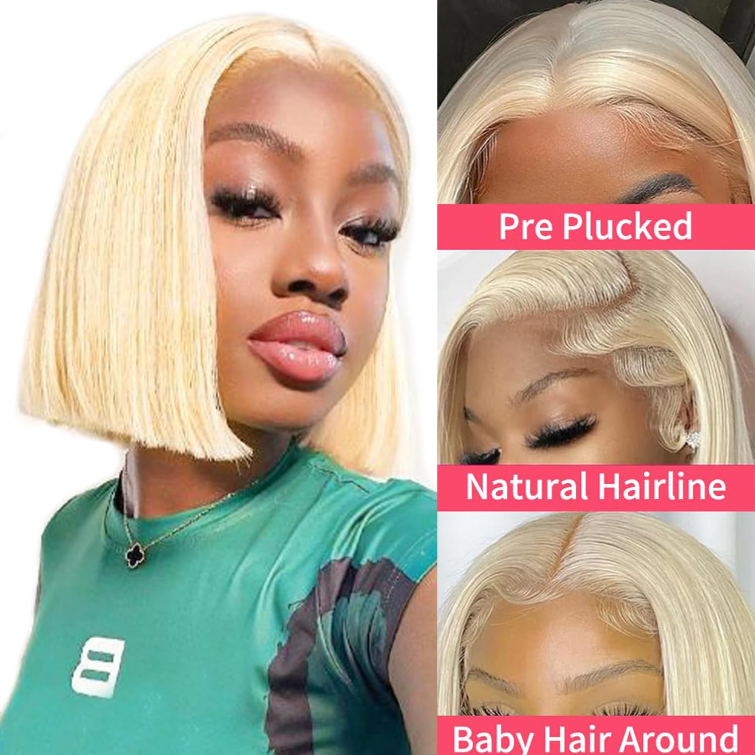 Amazon.com : 13x6 Lace Frontal Bob Wig Human Hair 12 Inch 