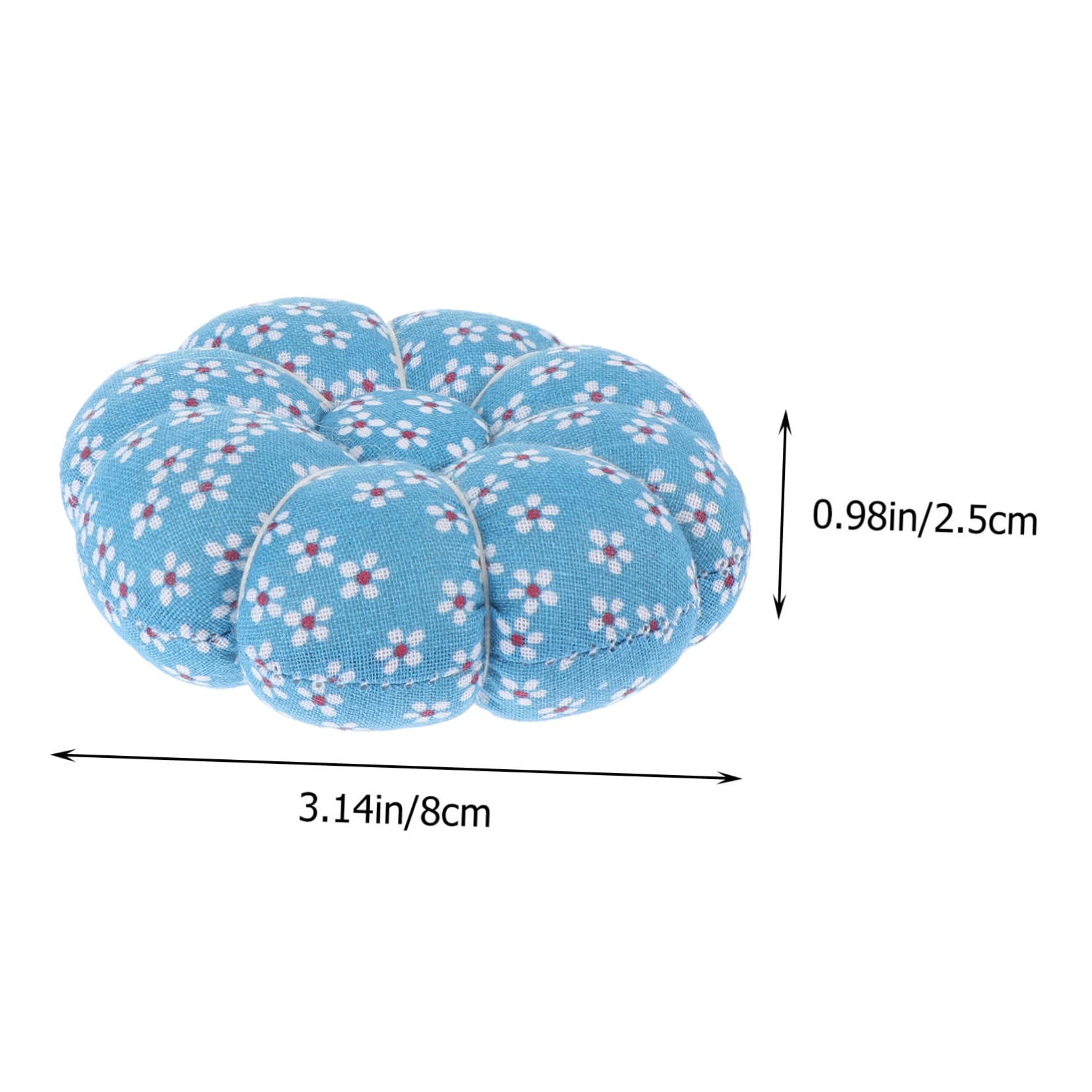 OSALADI Needle Bag Fabric Needle Cushion Embroidery Holder Round Pin Cushion Soft Cotton Pumpkin Shape Practical Sewing Tool