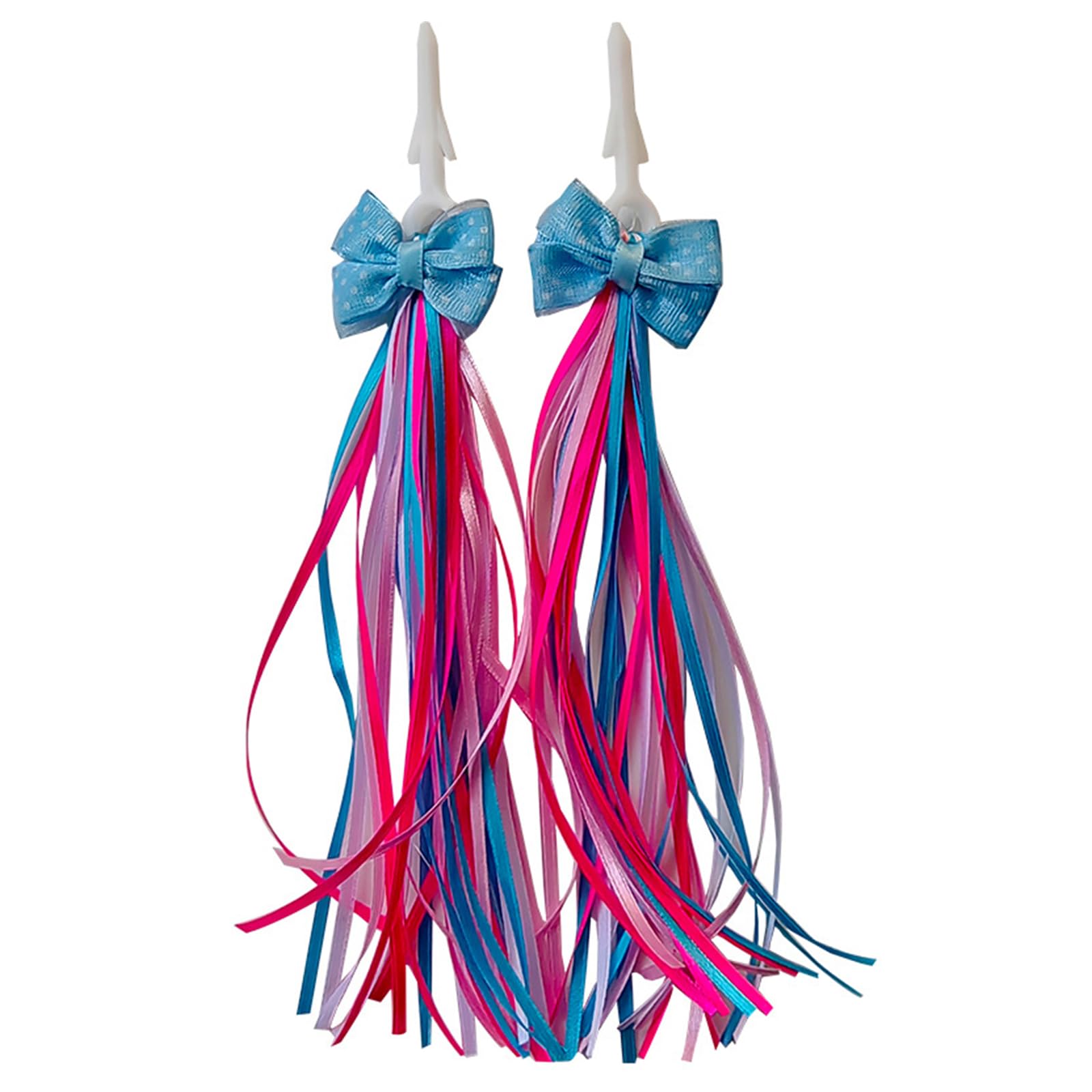 QIAOLIDA Colorful Bike Handle Streamers Scooter Handlebars Tassels Grips Ribbon Decoration Accessories