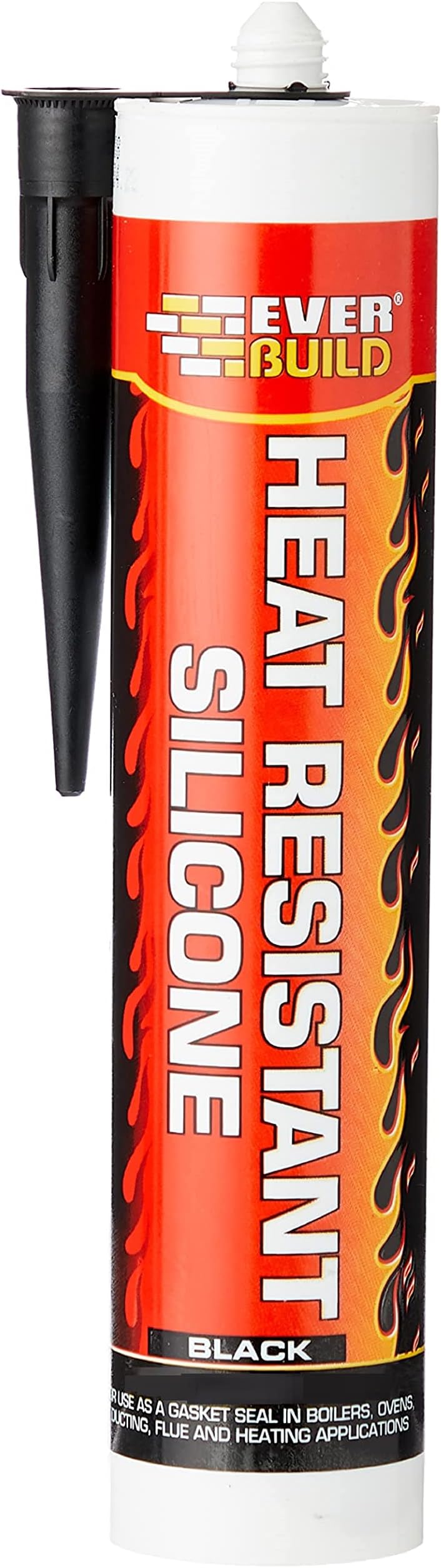 Everbuild Heat Resistant Sealant – High-Performance Heat Resistant Silicone Sealant – Heat Stable Up To 275°C – Black – 310ml