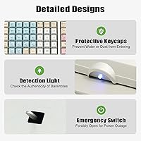 Vista 7 de Gdrasuya10 Caja registradora electrónica LED de 8 Digitaces Sistema POS Caja registradora comercial con cajón de efectivo y teclado plano