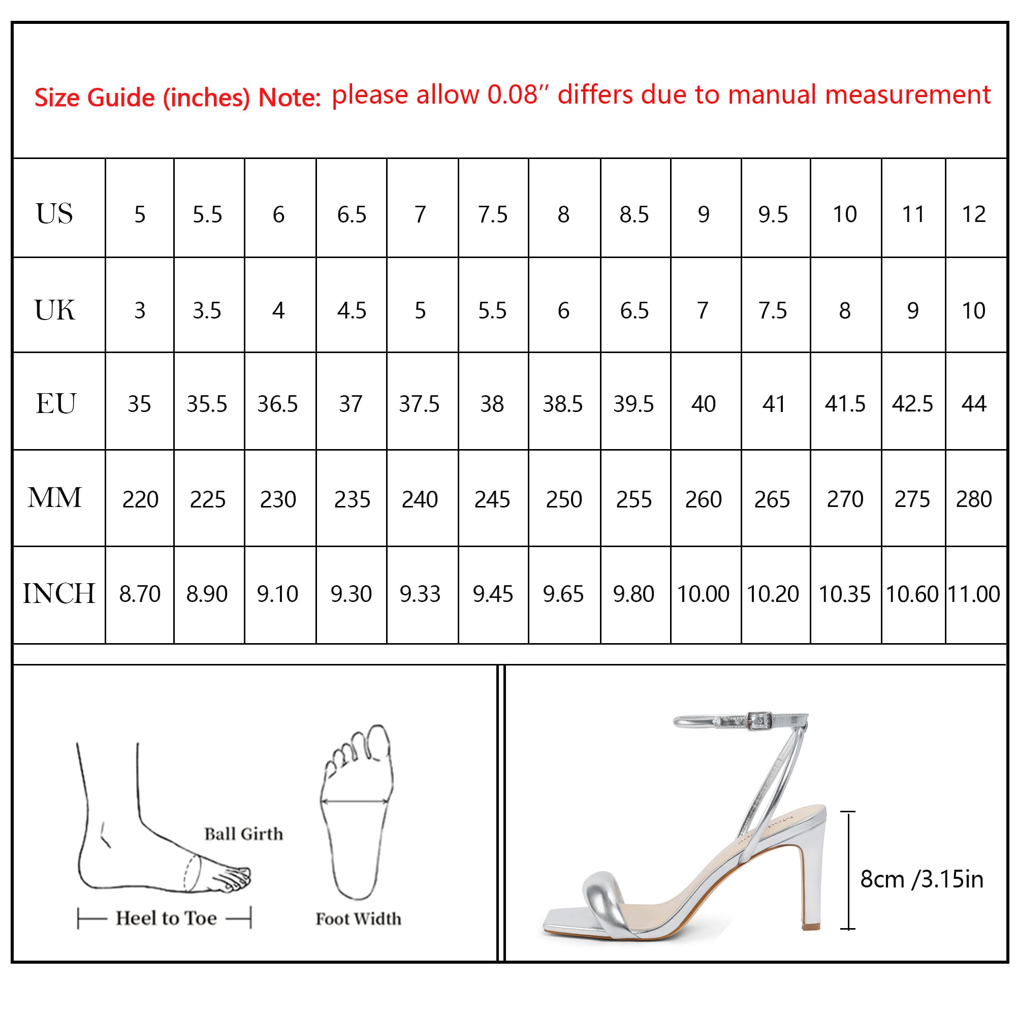 Modatope Damen-Sandalen mit Absatz, quadratisch, offener Zehenbereich, Riemchen, Knöchelriemen, Absatz, für Party, Hochzeit, Alltag, Weiss/opulenter Garten