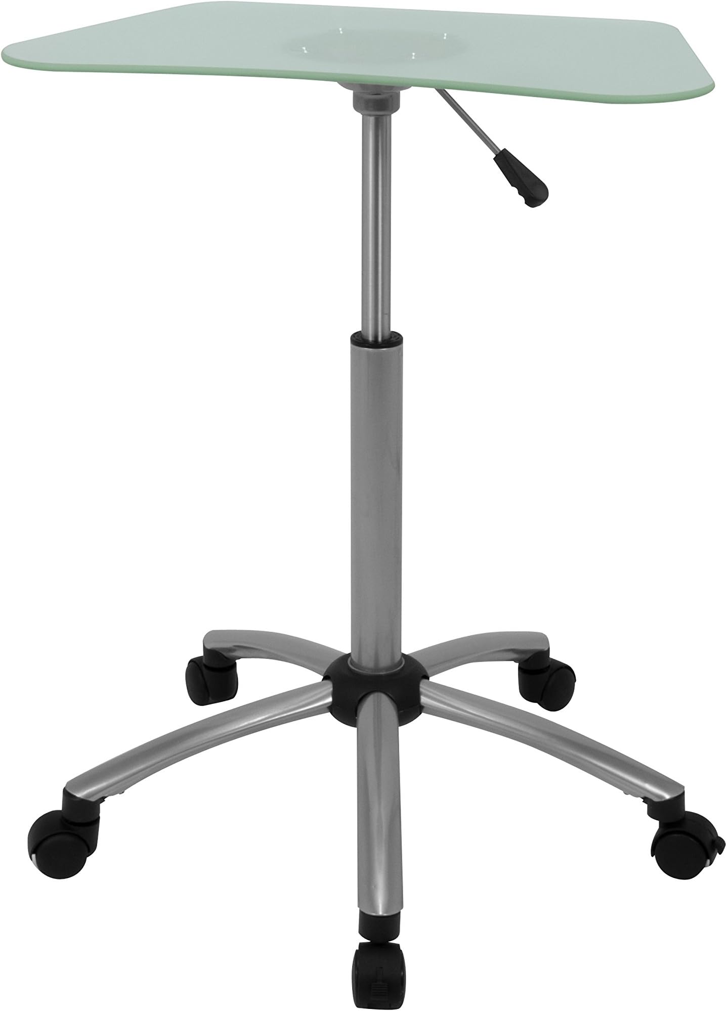 Studio Designs Vision Mobile Cart in Silver with Frosted Glass 403529