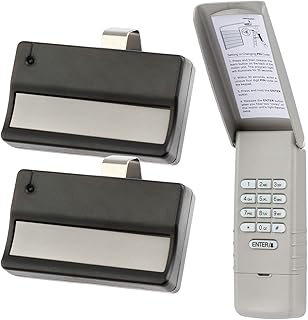 Keypad and 2 Remotes for Liftmaster Garage Door Opener (971LM + 977LM) 390mhz RED Learn Button