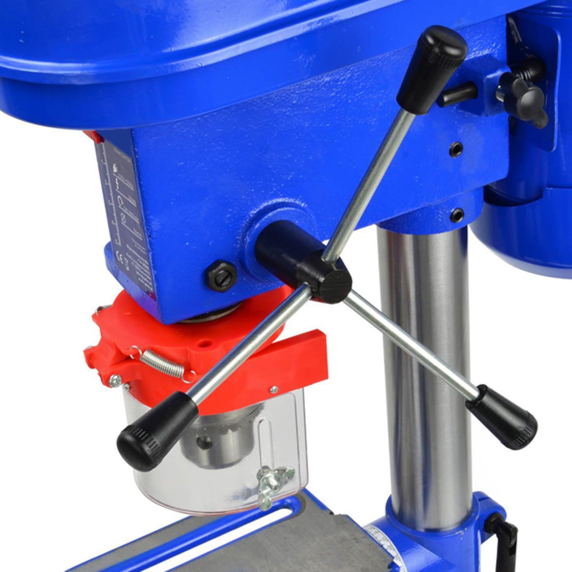 Trapano Elettrico a Colonna da Banco Potenza 350W Velocita 2650rpm Regolabile con Mandrino 13mm 580-2650RPM Arresto di profondità e Piano a Forare Regolabili Ampia Base