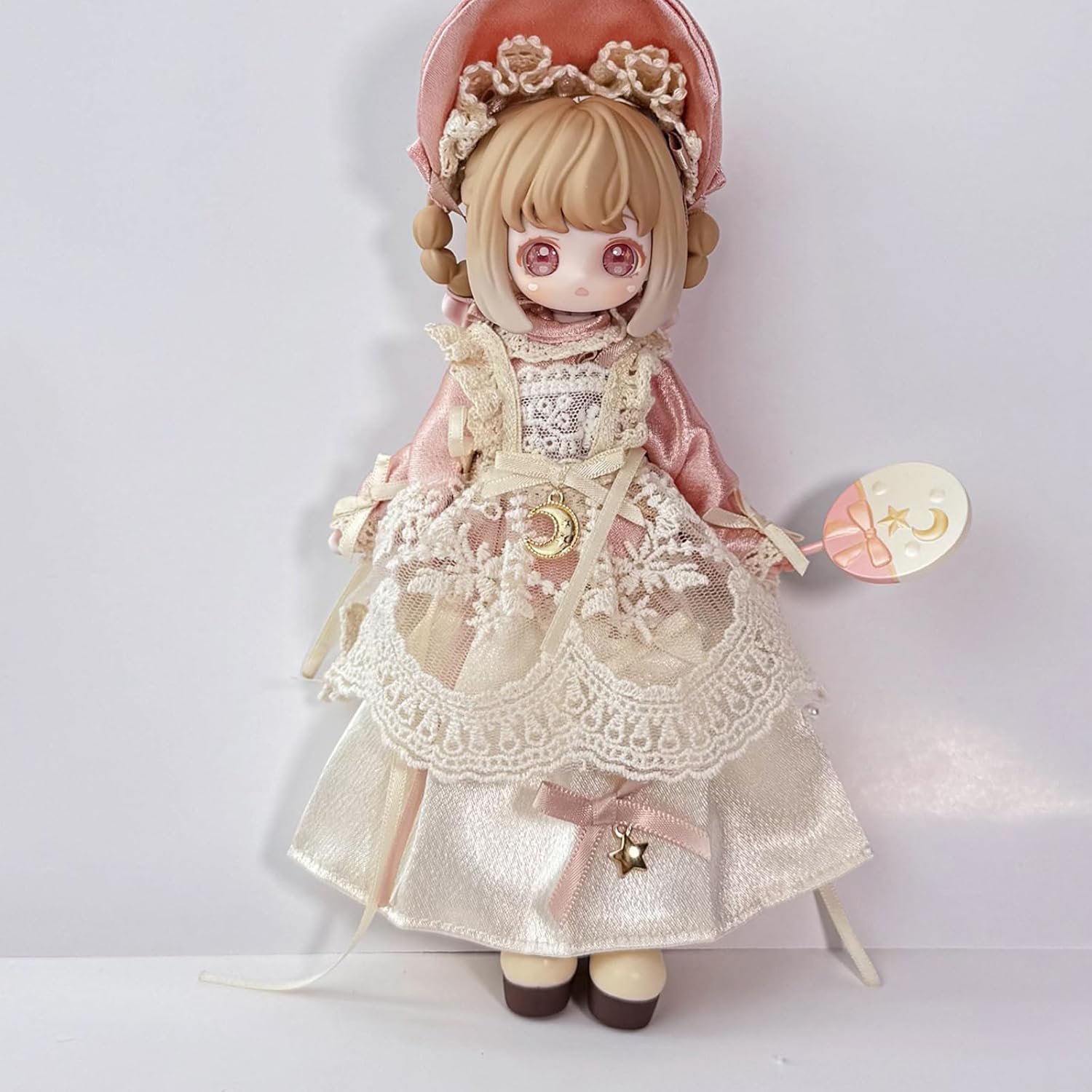 CALEMBOU BJD Blind Box Whole Set, 8PCs Cute Vintage Treasures Series 1/12 Ball Jointed Doll, Collectable Kawaii Action Figure for Birthday Gifts