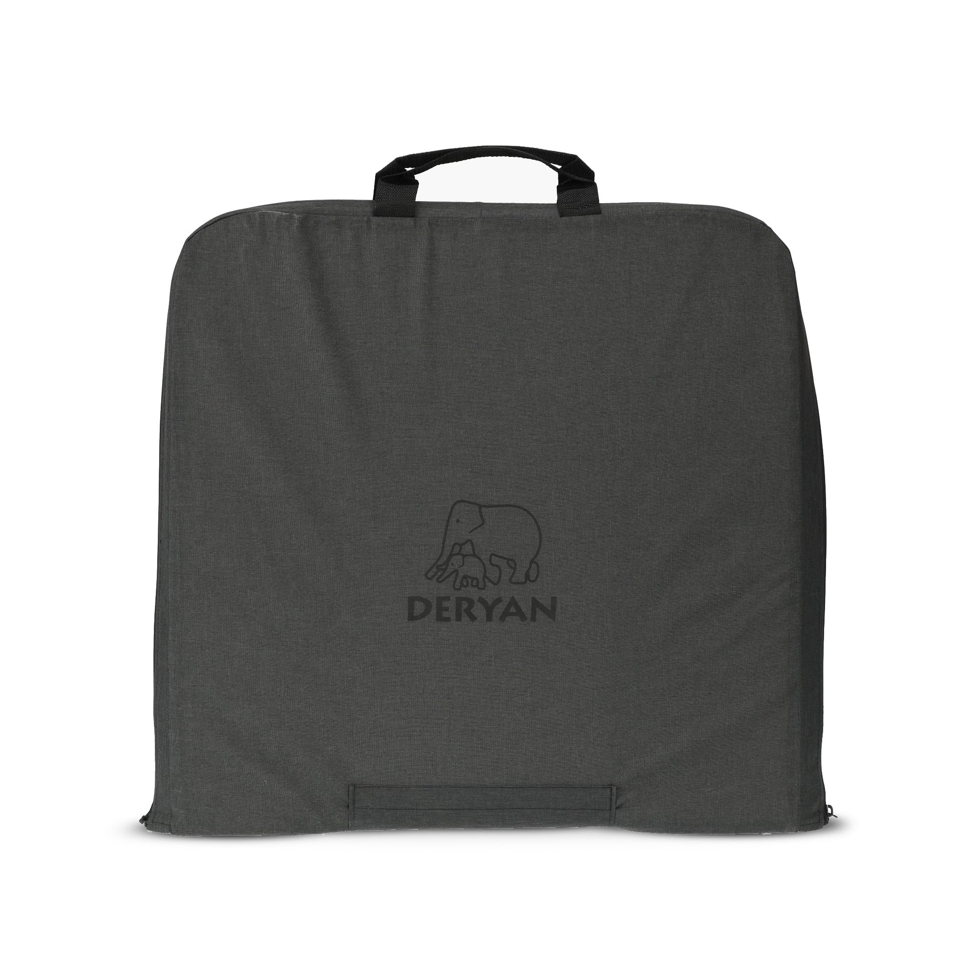 Deryan Cutey, lettino da viaggio con materasso, 0-2,5 anni, pieghevole, tenda per bambini in 2 secondi, con zanzariera e borsa da viaggio, per un bambino, 120 x 63 x 50 cm (nero)