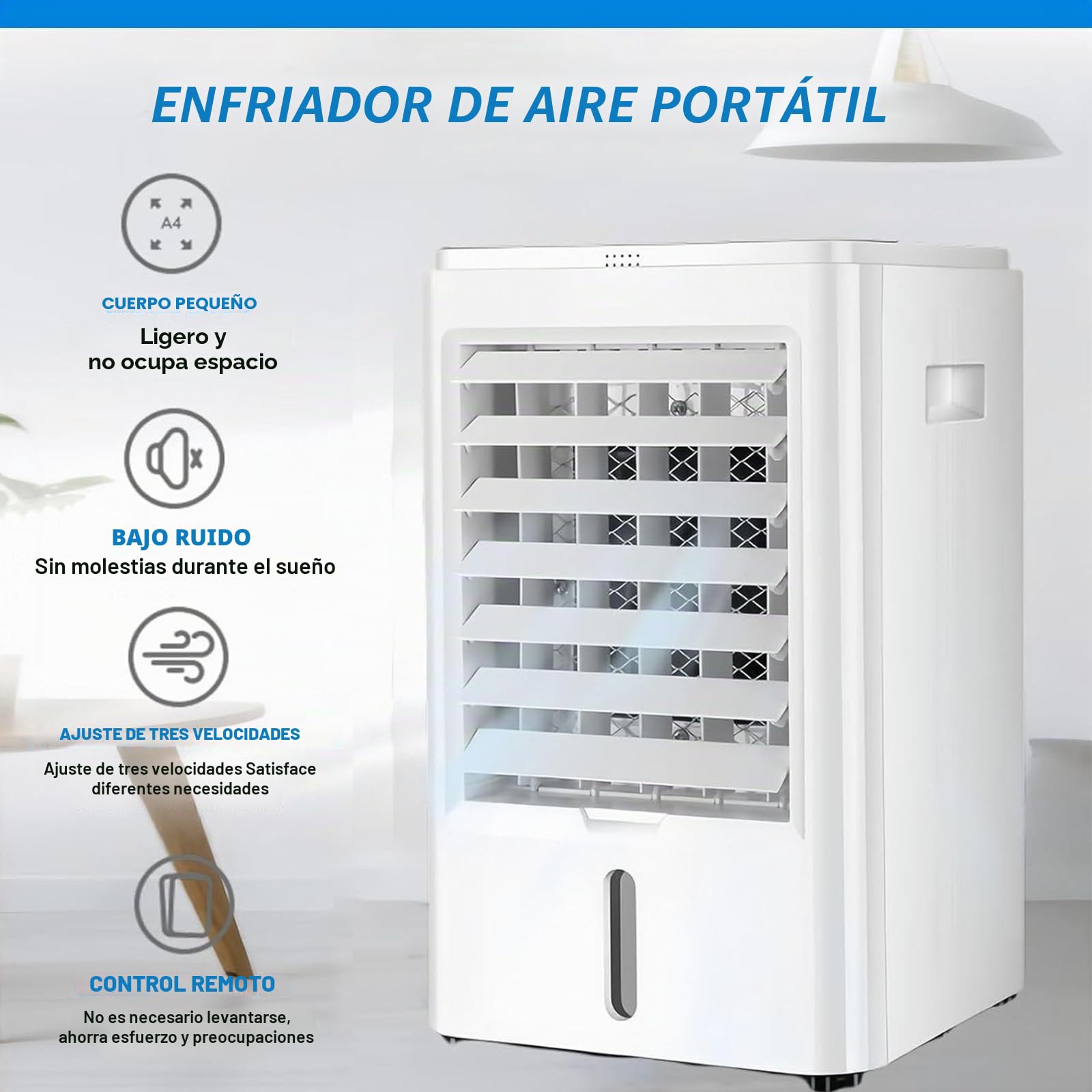 Aires Acondicionados PortáTiles, Mini Aire Acondicionado Personal con 3 Velocidades, Enfriador de Aire Evaporativo, para HabitacióN, Tienda de CampañA, Dormitorio, Auto, Autocaravana,24V