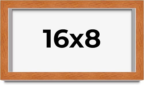 Miniatura 279 de Marco marrón de 18 x 24 pulgadas, marco de madera maciza de nuez de miel, ancho de moldeo de 0.875 pulgadas, profundidad de rabo de 0.875 pulgadas