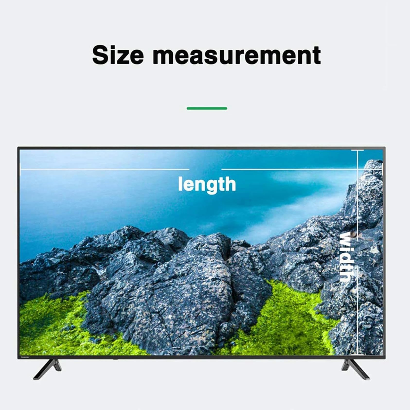 Folia Ochronna Na Ekran Telewizora Z Filtrem Przeciwodblaskowym, Chroniąca Przed Niebieskim Światłem I Zarysowaniami, Do Telewizorów Lcd, Led, Oled I Qled 4K Hdtv - 50 C