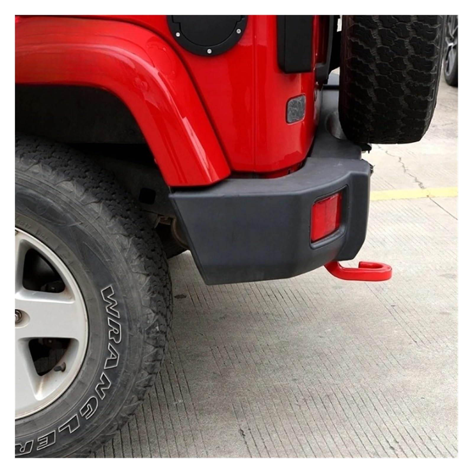 Paraurti anteriore gancio di traino copertura in gomma per Jeep Wrangler JK JL Gladiator JT 2007-2023 cuscino di protezione della cinghia  34