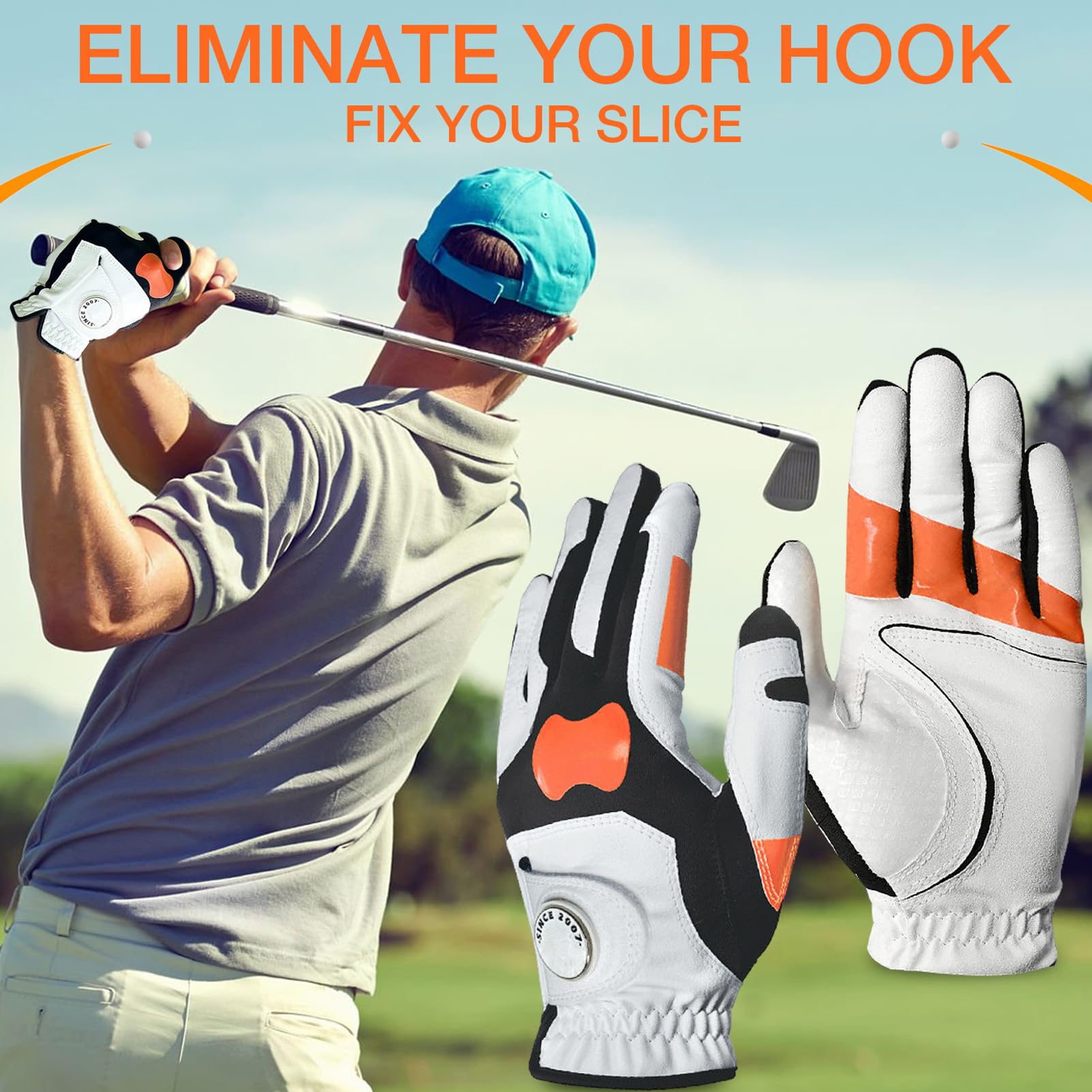 Guanto Golf Allenamento Presa Accessorio Grip Trainer Antiscivolo