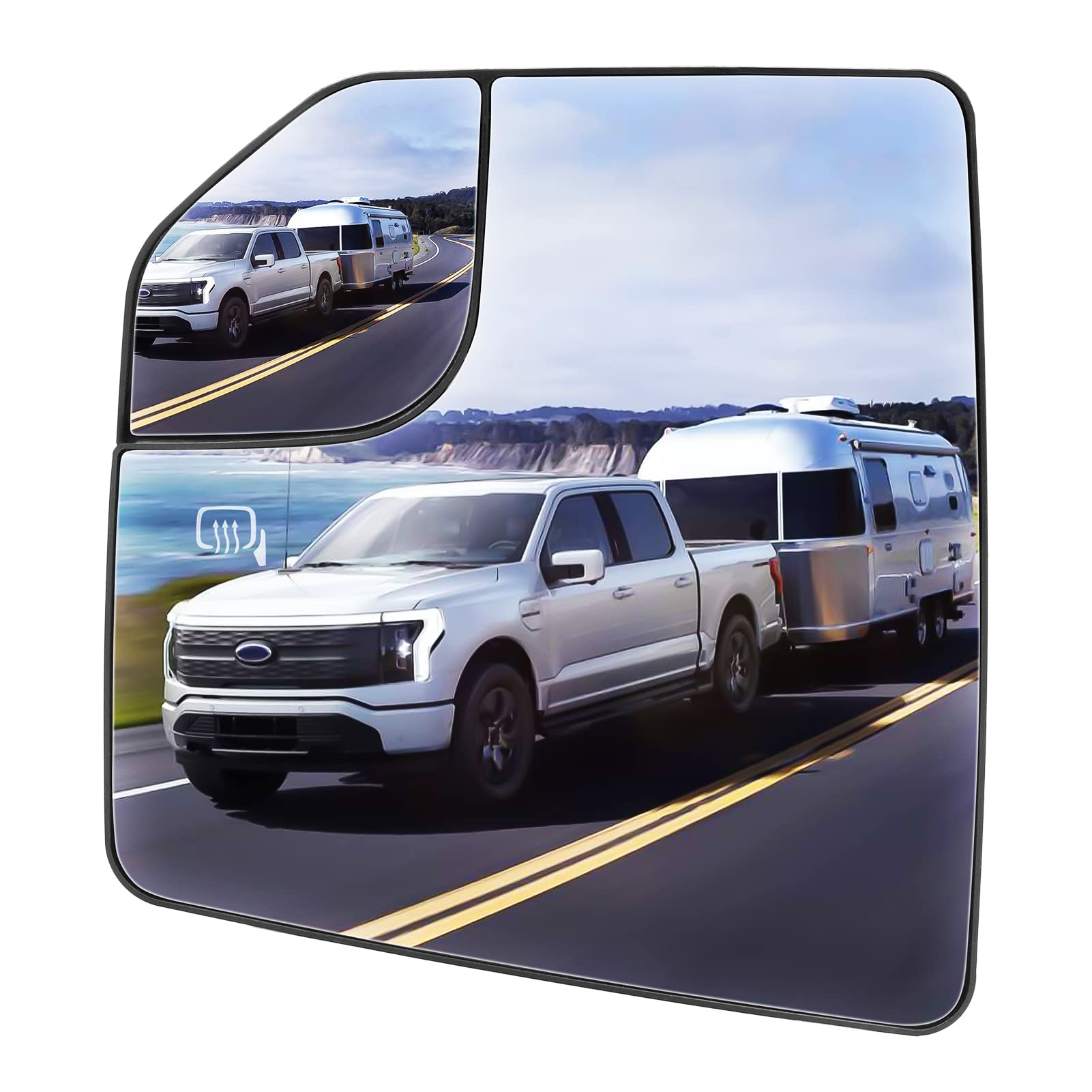Right Side (Passenger) Power Mirror Glass For Ford F-150 & Lincoln Mark LT (2004-2010)