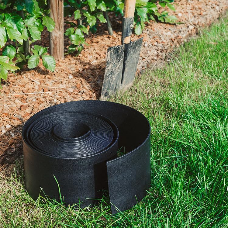 Rori Borde de césped Negro en Rollo 10 m - 15 cm de Alto
