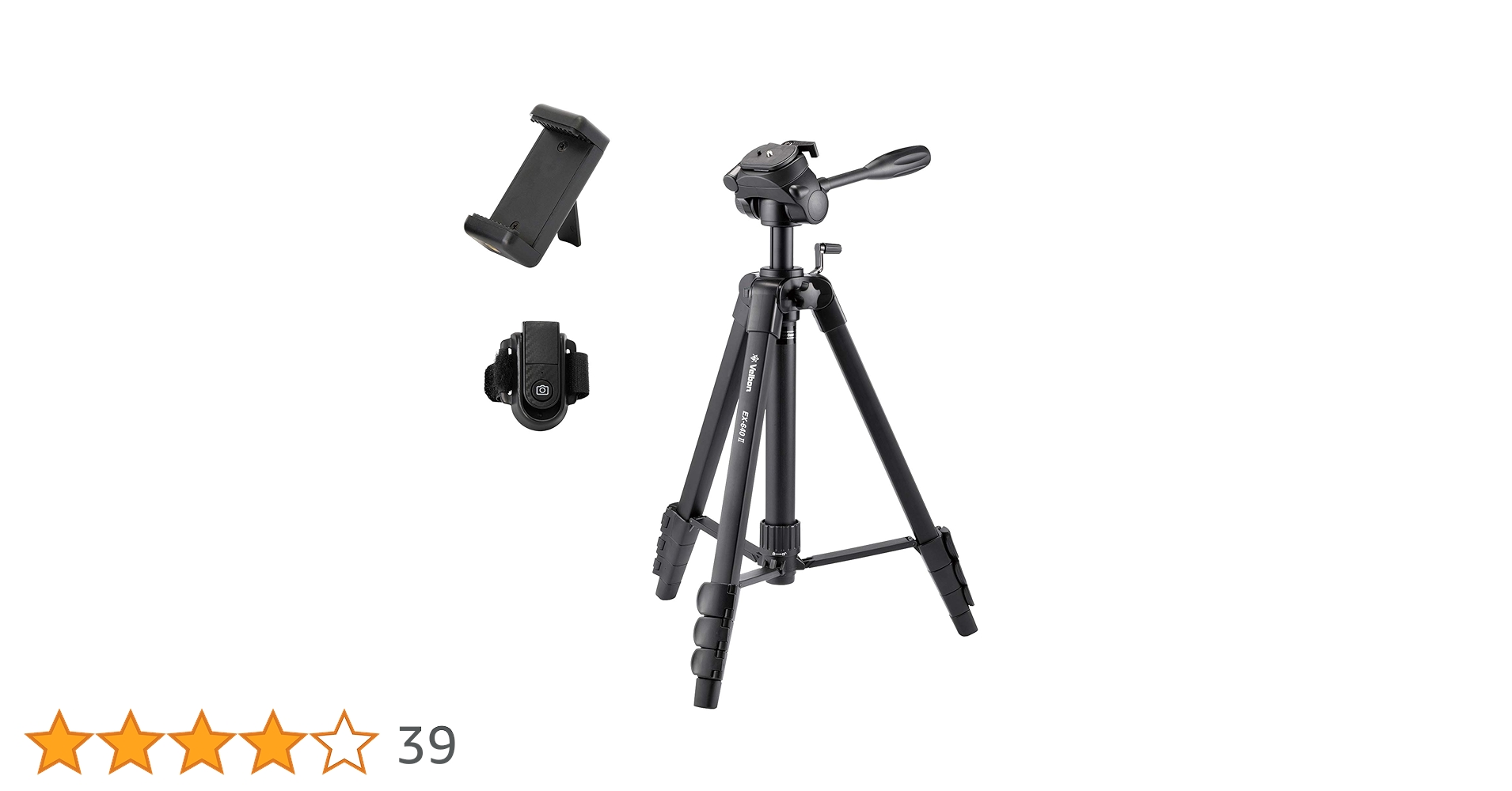 Velbon(ベルボン) ファミリー三脚 EX-640 II 4段 レバーロック 全高170cm 脚径26mm 中型 3Way雲台 DIN規格クイックシュー対応 アルミ脚 500588 Amazon | Velbon(ベルボン) ファミリー三脚 EX-640 II 4段