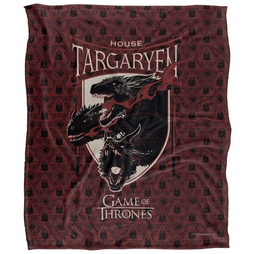 LOGOVISION Game of THRONESGame of Thrones Kuscheldecke Silky Touch, Optimalweich, 152 x 127 cm