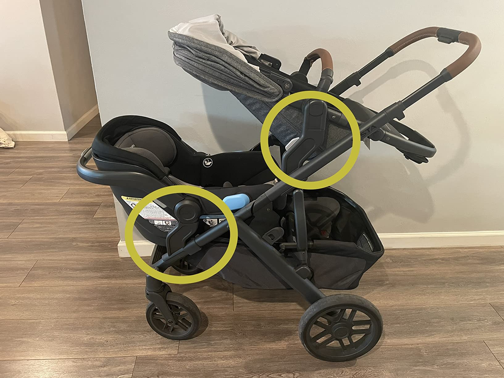 7/mo Finance UPPAbaby VISTA Upper Adapters (for VISTA 2015later
