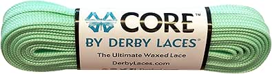 Derby Laces CORE Narrow 6mm Waxed Lace for Figure Skates, Roller Skates, Boots, and Regular Shoes