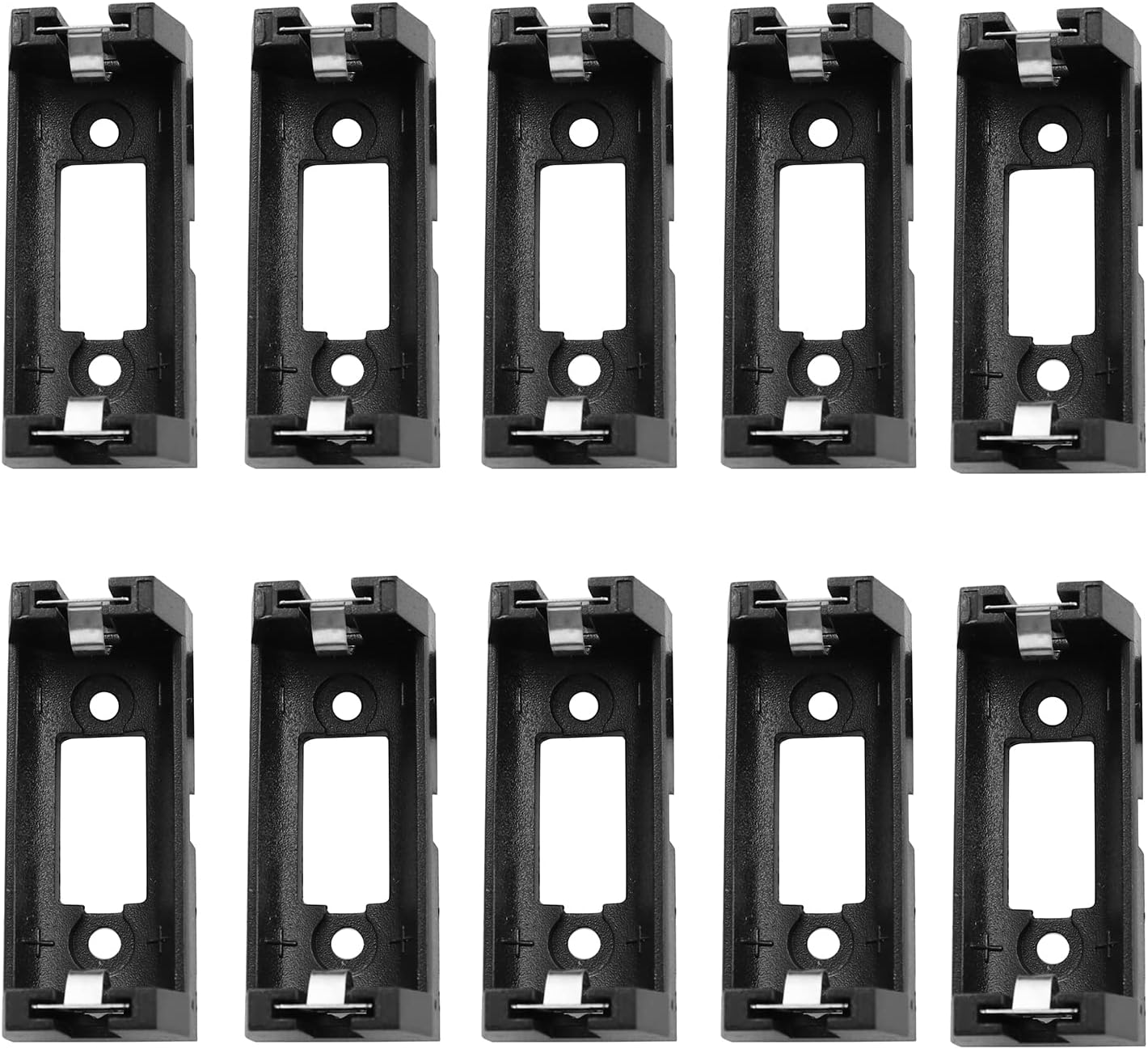 LQ Industrial 10pcs CR123A 16340 17335 LIR123A Battery Holder Case Battery Clip