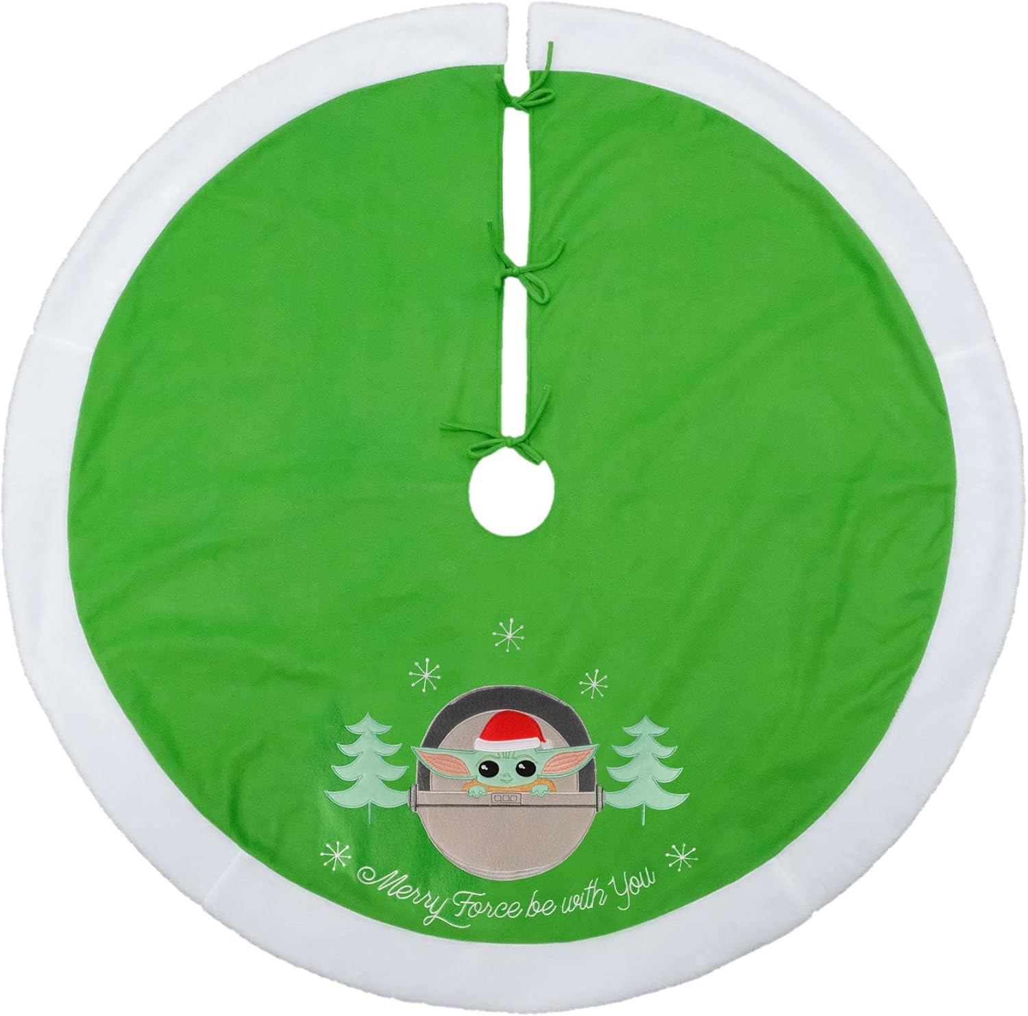 Wondapop Star Wars 48" Christmas Tree Skirt, Holiday Home Décor and Indoor Tree Decoration