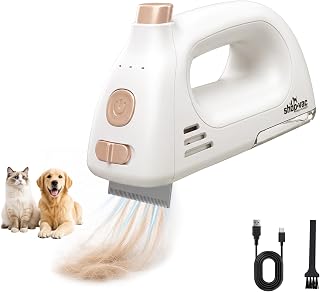 Shop-Vac Dog Brush & Cat Brush, 2-in-1 Cordless 2500Pa Grooming Vacuum