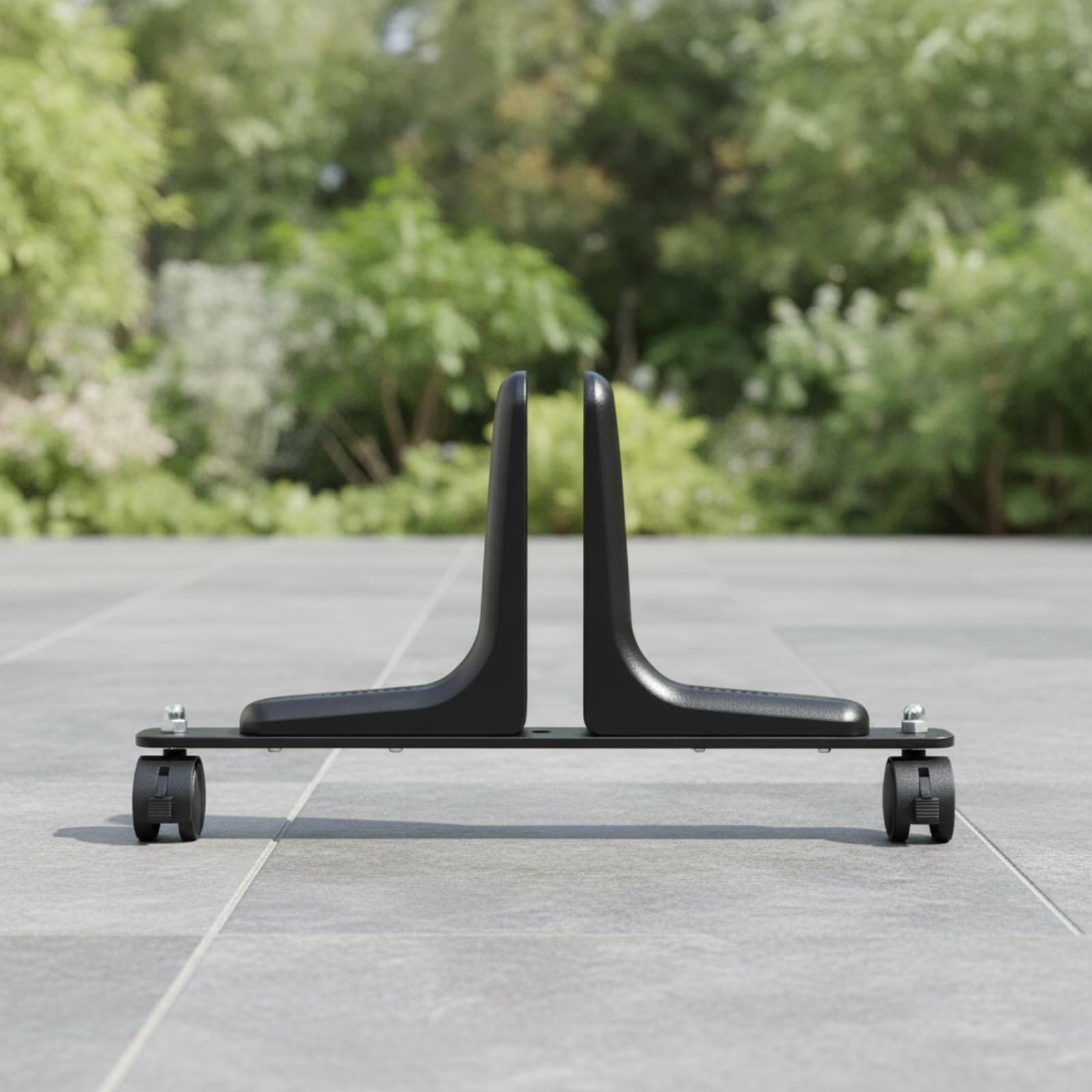 Supporto per Schermo Portatile Carrello Base Staffa Supporto in Lega di Alluminio con Ruote Piroettanti Frenabili Morsetto Regolabile 10-60 Mm, Nero