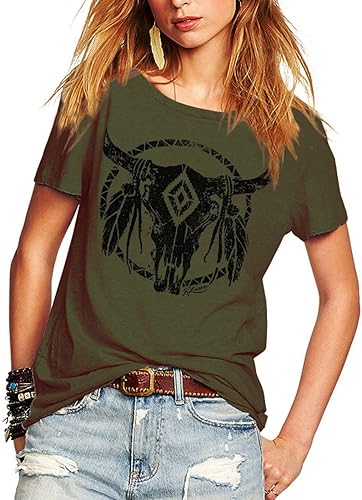 Romastory playera manga corta de verano informal y holgada con estampa para mujer