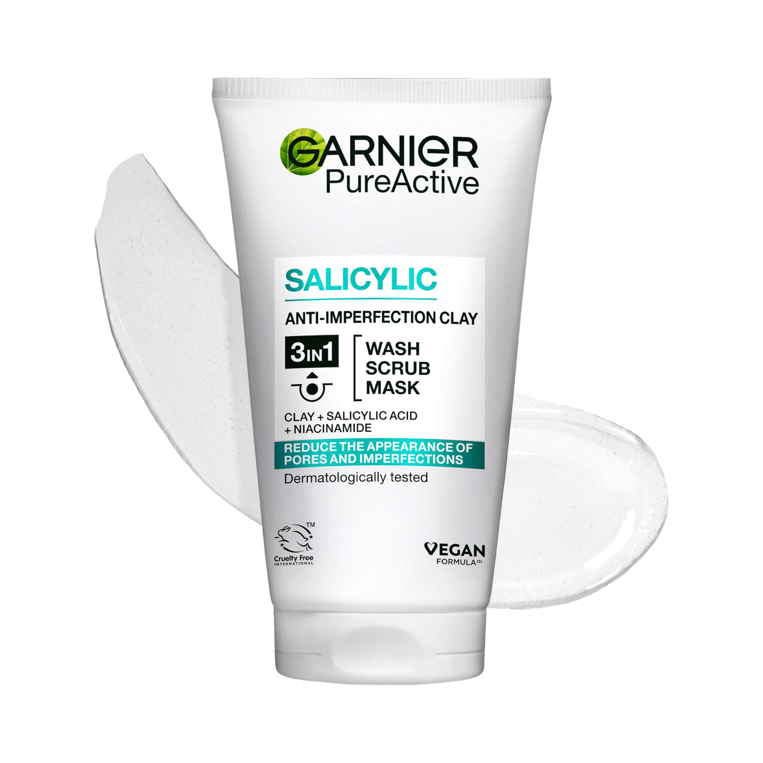 Garnier Nettoyant Visage 3 en 1 / Profond - Imperfections et Brillance, 150 ml