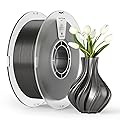 kexcelled PLA Silk Filament for 3D Printing 1.75mm +/- 0.03mm, Glossy and Silky Finish, Compatible with Most FDM Printers, 1kg (2.2lbs), Spool (2.2lbs), Black
