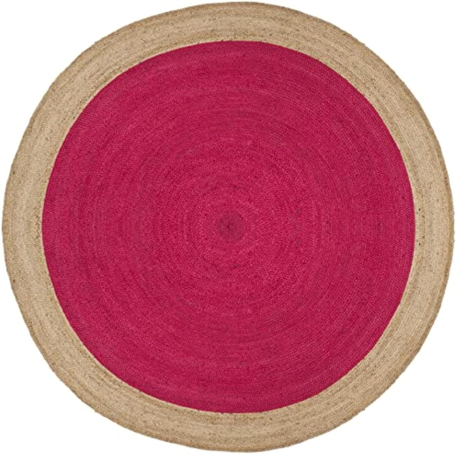 Amazon.com: Jaipur Art And Craft Pink with Beige Border Floor Jute Eco ...