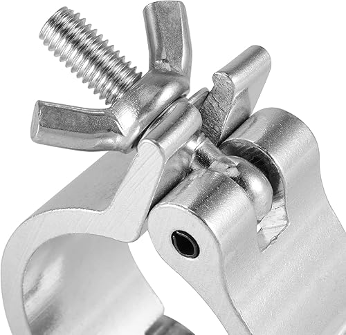 Miniatura 3 de PINGEUI Paquete de 12 abrazaderas de luz de escenario, abrazadera de iluminación de escenario de aleación de aluminio de 2 pulgadas, abrazadera O