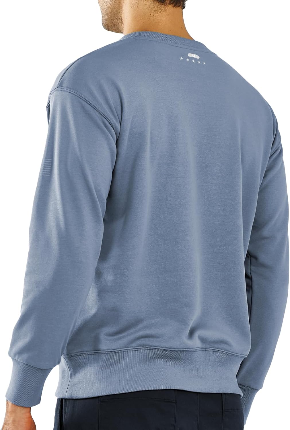 NORTHYARD Men's Crewneck Sweatshirt Long Sleeve Cotton Sweat Shirt Lightweight Athletic Workout Sport Gym Running Sweatshirts - Image 2