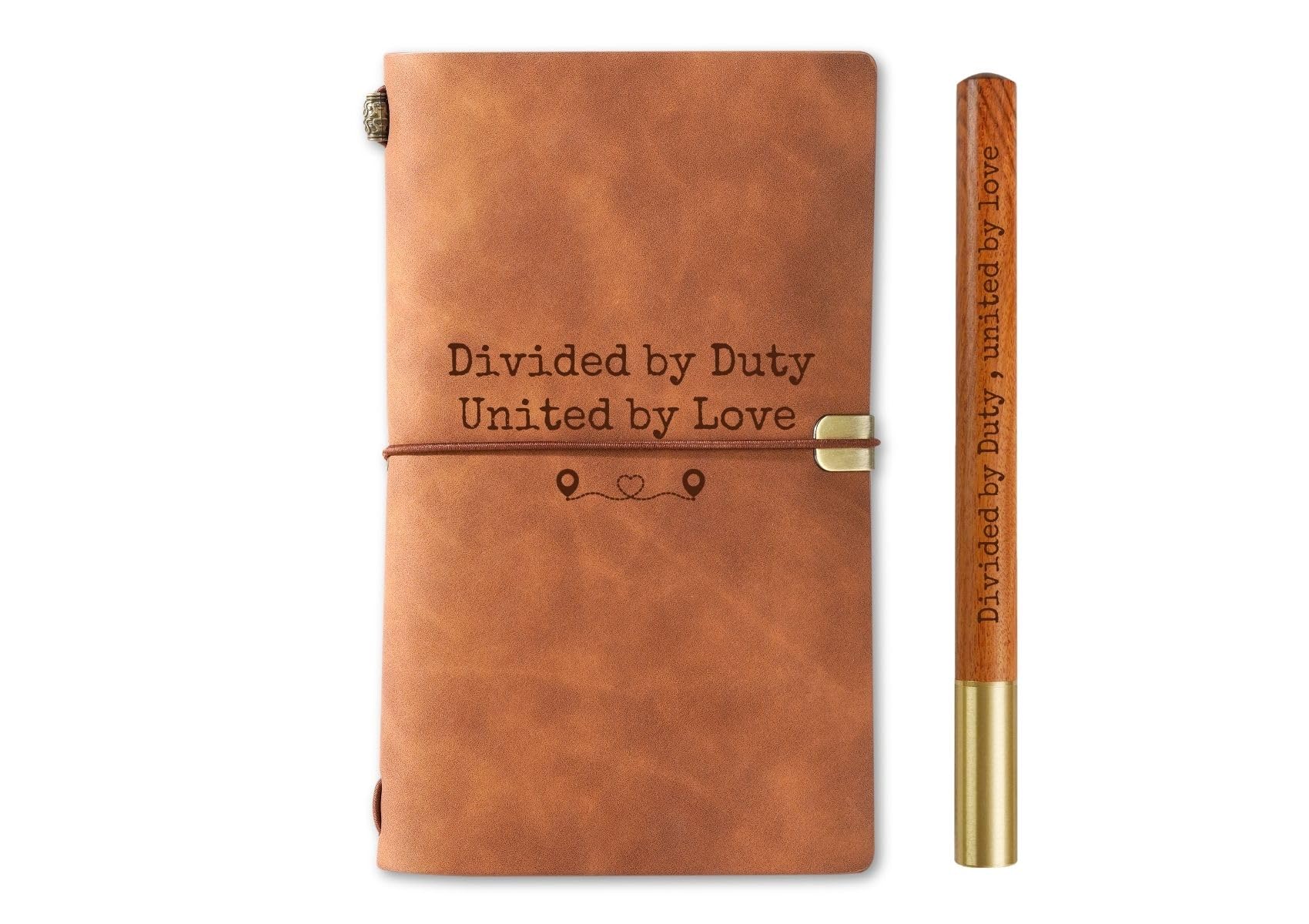 InnoBeta Deployment Gifts Journal Notebook, for Military, Army Husband, Dad?Wife, Mom, Girlfriend on Christmas, Birthday, Sketchbook, Travel Diary, Lined Planner, Faux Leather, 7.8 * 5 Inches