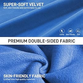 MEISENHOME Microwavable Heating Pad for Neck and Shoulders, Weighted Microwave Moist Heated Wrap for Pain Relief Muscle Stress Tension, Heat Neck Wrap with Aromatherapy, Hot & Cold Compress, Blue