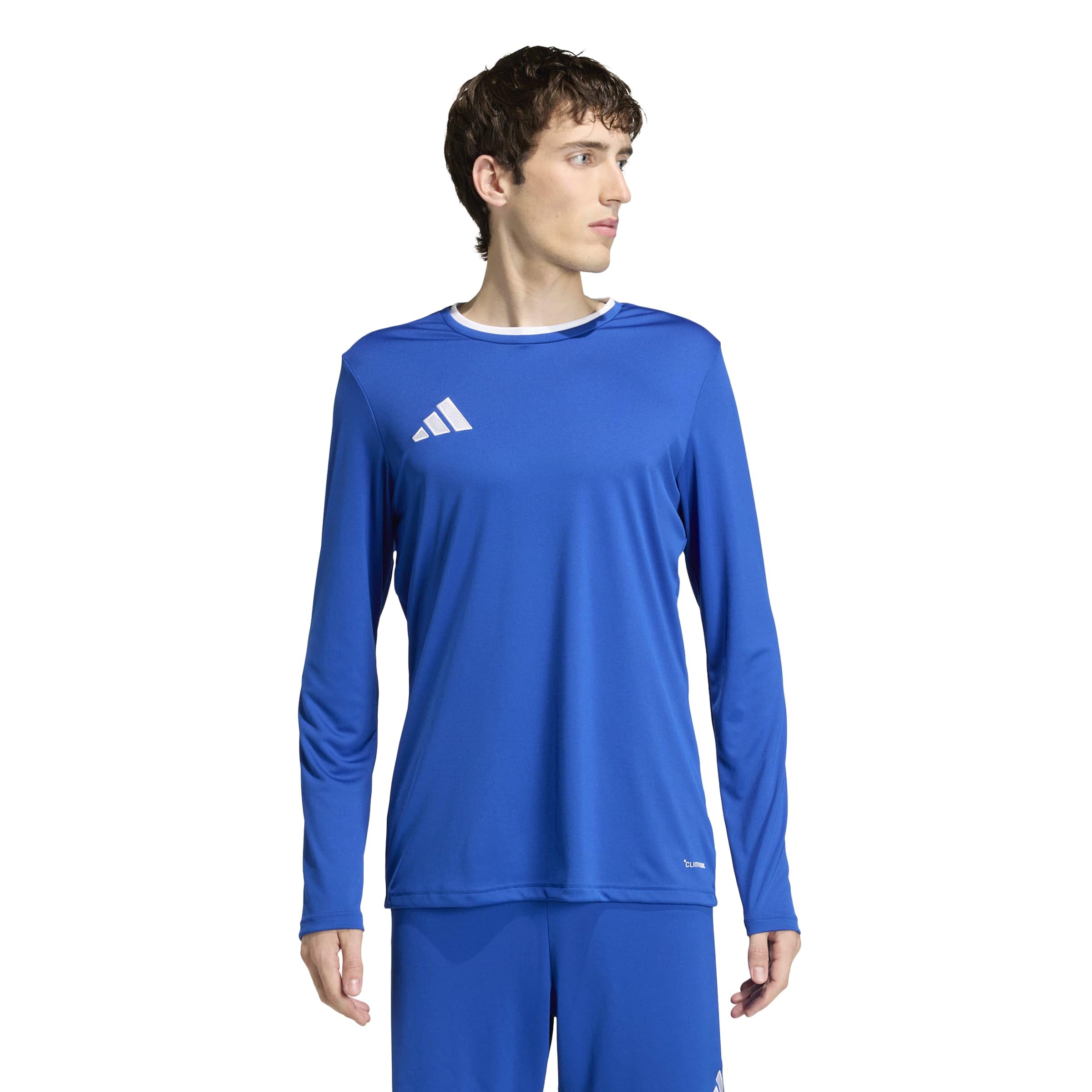 adidas Men's Entrada26 Long Sleeve Jersey Shirt, Team Royal Blue/White, XS