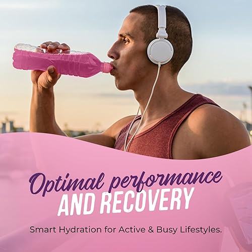 Miniatura 84 de JUNP Paquetes de electrolitos en polvo sin azúcar para agua, paquetes de hidratación instantánea con sal y potasio, cero calorías, sin